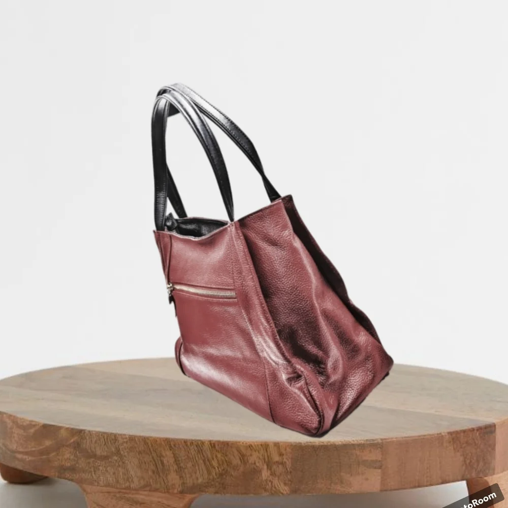Cluci Gold Signature High Quality Vegan Leather Shoulder Bag